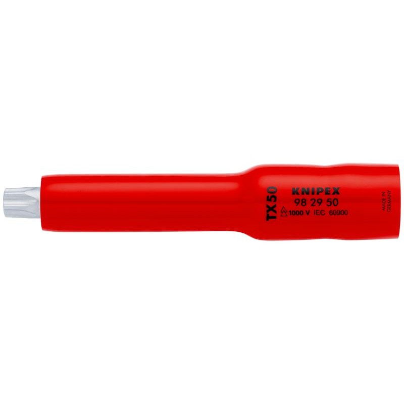 Головка торцевая VDE 1000В DR 3/8дюйм 12-гранная TX50 диэлектрическая Knipex KN-982950