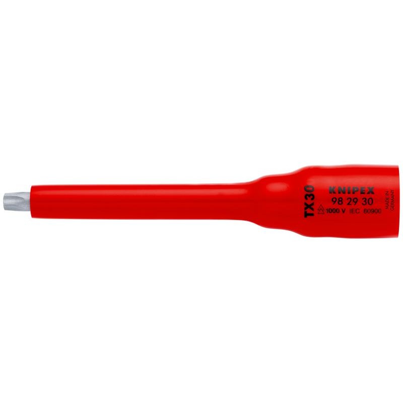 Головка торцевая VDE 1000В DR 3/8дюйм 12-гранная TX30 диэлектрическая Knipex KN-982930