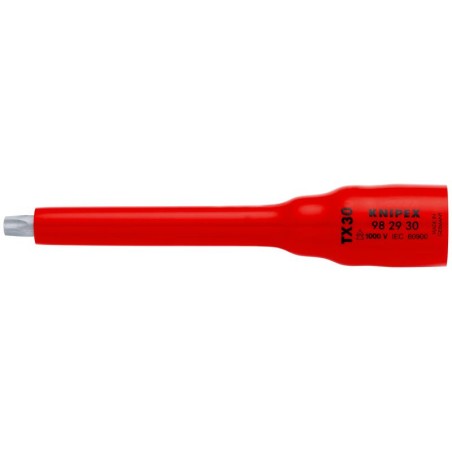 Головка торцевая VDE 1000В DR 3/8дюйм 12-гранная TX30 диэлектрическая Knipex KN-982930