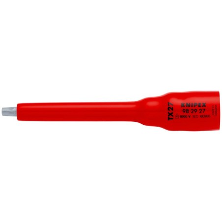 Головка торцевая VDE 1000В DR 3/8дюйм 12-гранная TX27 диэлектрическая Knipex KN-982927