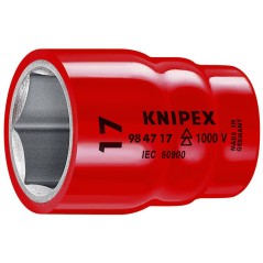 Головка торцевая VDE 1000В DR 1/2дюйм шестигранная 19мм диэлектрическая Knipex KN-984719