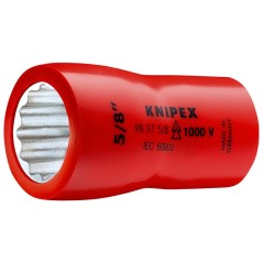Головка торцевая VDE 1000В DR 3/8дюйм BiHEX двойн. шестигранник дюймовая 3/8дюйм диэлектрическая Knipex KN-98373_8
