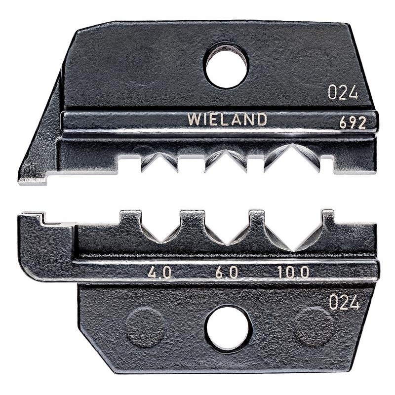 Плашка опрессовочная под штекеры Solar (Wieland) 4.0-10.0кв.мм AWG 11-7 кол-во гнезд: 3 Knipex KN-9749692 Плашка опрессовочная под штекеры Solar (Wieland) 4.0-10.0кв.мм AWG 11-7 кол-во гнезд: 3 Knipex KN-9749692