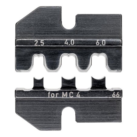 Плашка опрессовочная под штекеры Solar MC 4 (Multi-Contact) 2.5-6.0кв.мм AWG 13-10 кол-во гнезд: 3 Knipex KN-974966