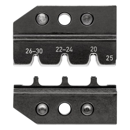 Плашка опрессовочная под штекеры Micro-Fit марки Molex LLC AWG 30 -26/24-22/20 кол-во гнезд: 3 Knipex KN-974925