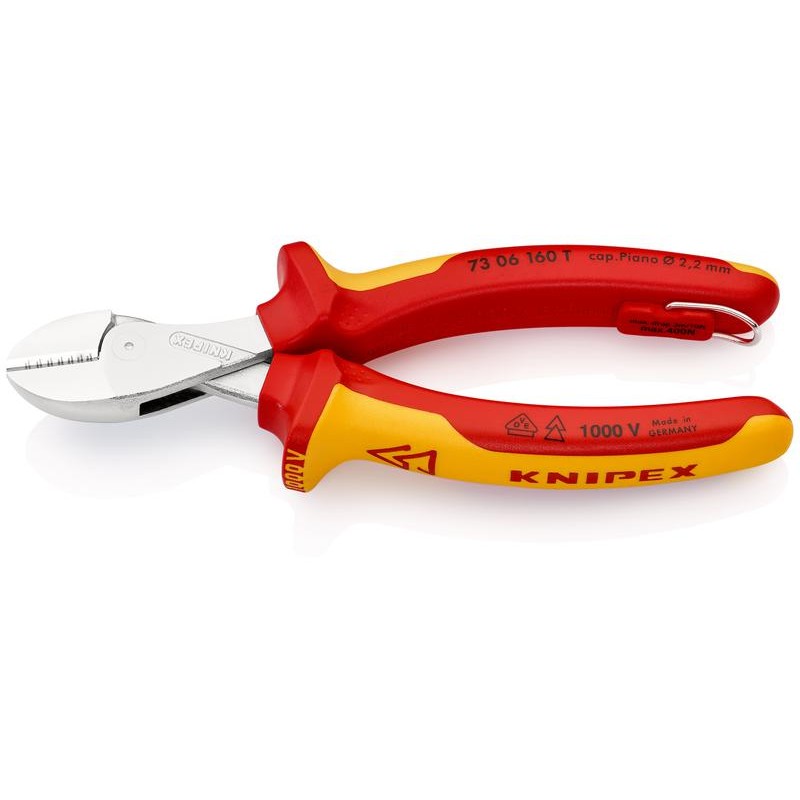 Бокорезы диэлектрические компактные VDE L160 хром. KNIPEX KN-7306160T Бокорезы диэлектрические компактные VDE L160 хром. KNIPEX KN-7306160T