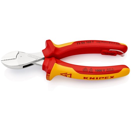 Бокорезы диэлектрические компактные VDE L160 хром. KNIPEX KN-7306160T