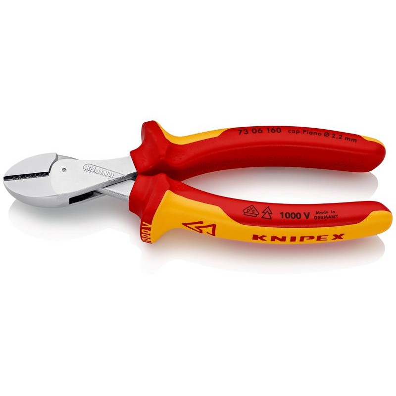 Бокорезы диэлектрические компактные VDE L160 хром. KNIPEX KN-7306160 Бокорезы диэлектрические компактные VDE L160 хром. KNIPEX KN-7306160