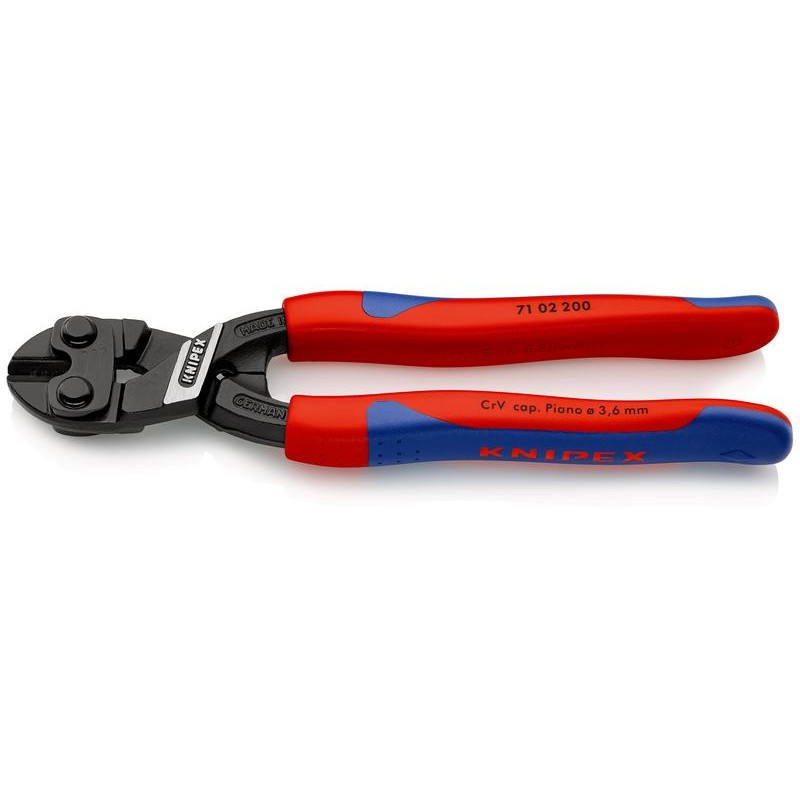 Болторез компактный L-200мм черн. Knipex KN-7102200SB
