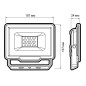 Прожектор светодиодный PFL-C3 50Вт 6500К ДО/СДО IP65 закален. прозр. стекло JazzWay 5023581A