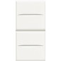 Кнопка двойн. 1Р (NO) + 1Р (NO) 10А 250В Axolute бел. Leg BTC HD4036
