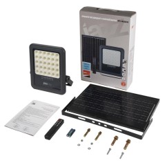 Прожектор светодиодный PFL SOLAR 02 100 6500К GR IP65 ДО с солнечн. панелью и пультом Pro JazzWay 5058477