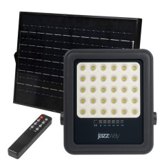 Прожектор светодиодный PFL SOLAR 02 100 6500К GR IP65 ДО с солнечн. панелью и пультом Pro JazzWay 5058477