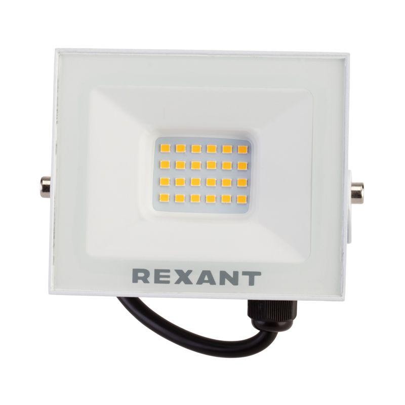 Прожектор СДО 30Вт 2400лм 2700К бел. корпус Rexant 605-028 Прожектор СДО 30Вт 2400лм 2700К бел. корпус Rexant 605-028
