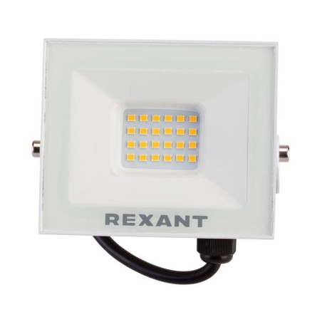 Прожектор СДО 30Вт 2400лм 2700К бел. корпус Rexant 605-028