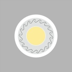 Светильник светодиодный Aurora@Sunset Wave встраив.с изменяемой цветовой температурой и регулируемой мощностью 4х2W 2700-6500К R