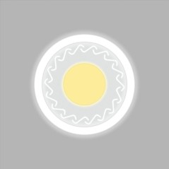 Светильник светодиодный Aurora@Sunset Wave встраив.с изменяемой цветовой температурой и регулируемой мощностью 4х2W 2700-6500К R