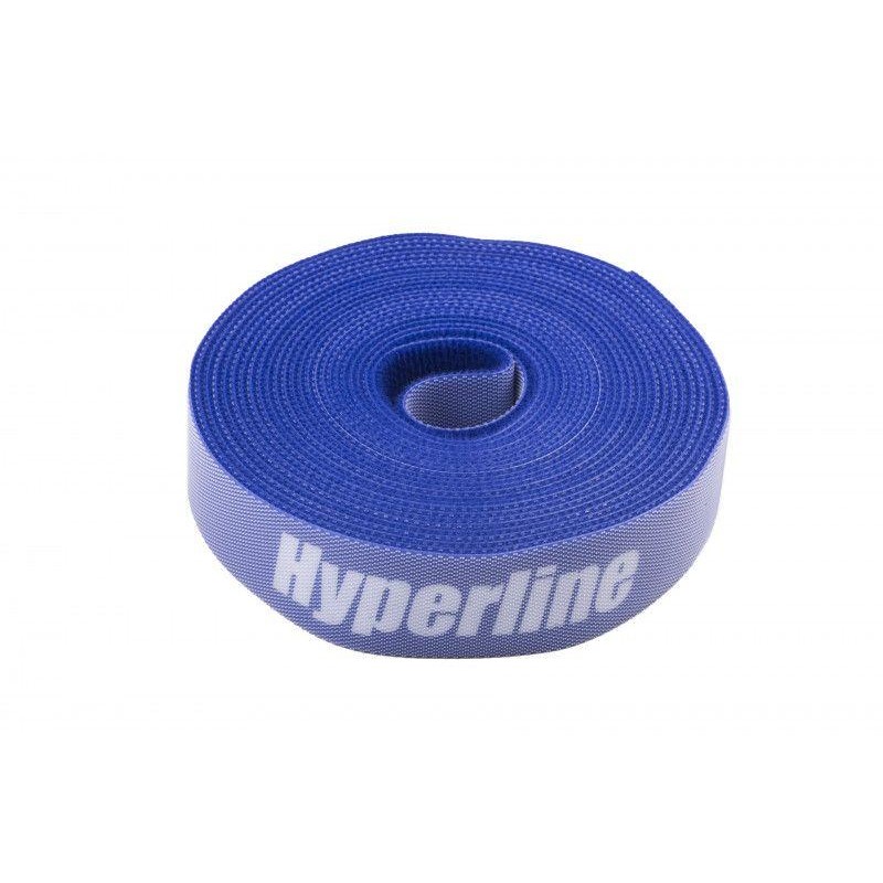 Лента-липучка WASNR-5х25-BL 25х5000мм син. (рулон) Hyperline 401689