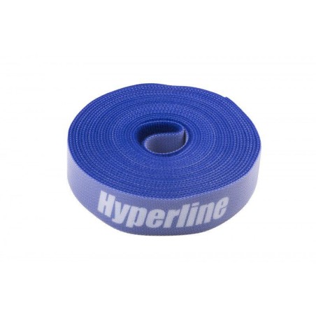 Лента-липучка WASNR-5х25-BL 25х5000мм син. (рулон) Hyperline 401689