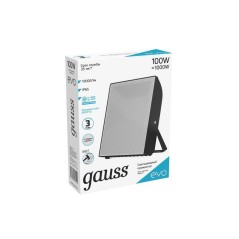 Прожектор светодиодный EVO 100Вт 6500К IP65 10000лм 100-240В ДО черн. GAUSS 687511100