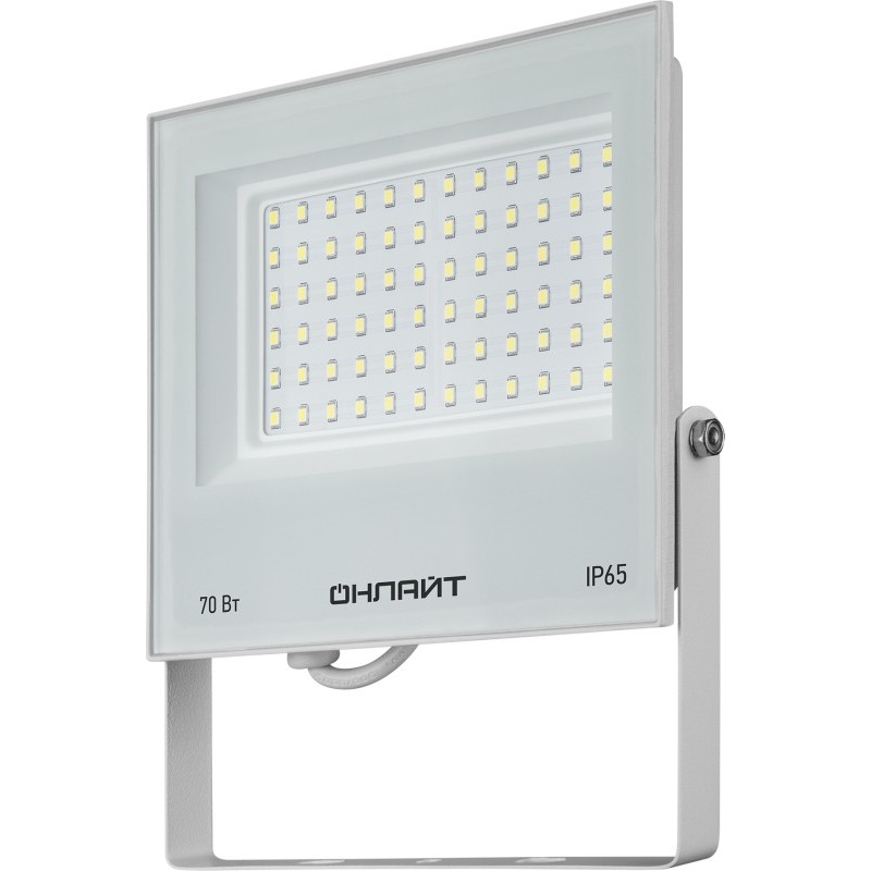 Прожектор светодиодный 90 138 OFL-70-6K-WH-IP65-LED 70Вт 6000К IP65 5600лм бел. ОНЛАЙТ 90138