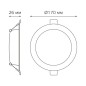 Светильник светодиодный Basic Downlight 18Вт 4000К IP20 1600лм 170-260В 170х26 круг бел. GAUSS 9030420218