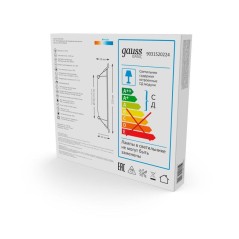Светильник светодиодный Basic Downlight 24Вт 4000К IP20 2100лм 170-260В 220х26 квадрат бел. GAUSS 9031520224
