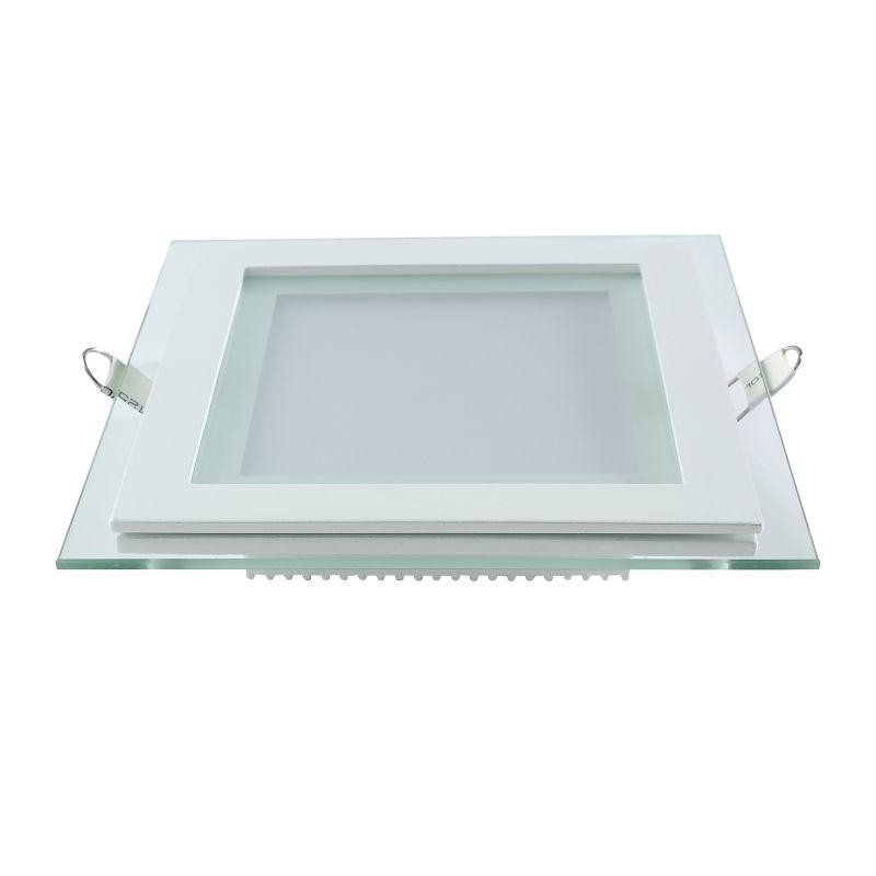 Светильник светодиодный Glass 6Вт 4000К IP20 490лм 220-240В d80х80мм 100х100х35мм ДВО квадрат. встраив. монтажный с декоративн. 
