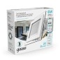 Светильник светодиодный Glass 6Вт 4000К IP20 490лм 220-240В d80х80мм 100х100х35мм ДВО квадрат. встраив. монтажный с декоративн. 