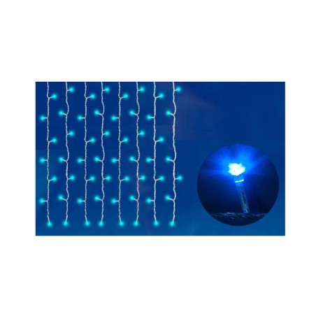 Гирлянда занавес светодиодная ULD-C2030-240/DTA BLUE IP20 с контроллером 240LED 2х3м прозр. син. Uniel 07942