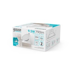 Светильник светодиодный Elementary Downlight 9.5Вт 4000К IP54 790лм 185-250В 110х44мм ДВО кругл. встраив. бел. GAUSS 999420209