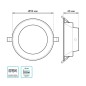 Светильник светодиодный Elementary Downlight 5.5Вт 4000К IP54 450лм 185-250В 90х44мм ДВО кругл. встраив. бел. GAUSS 999420205