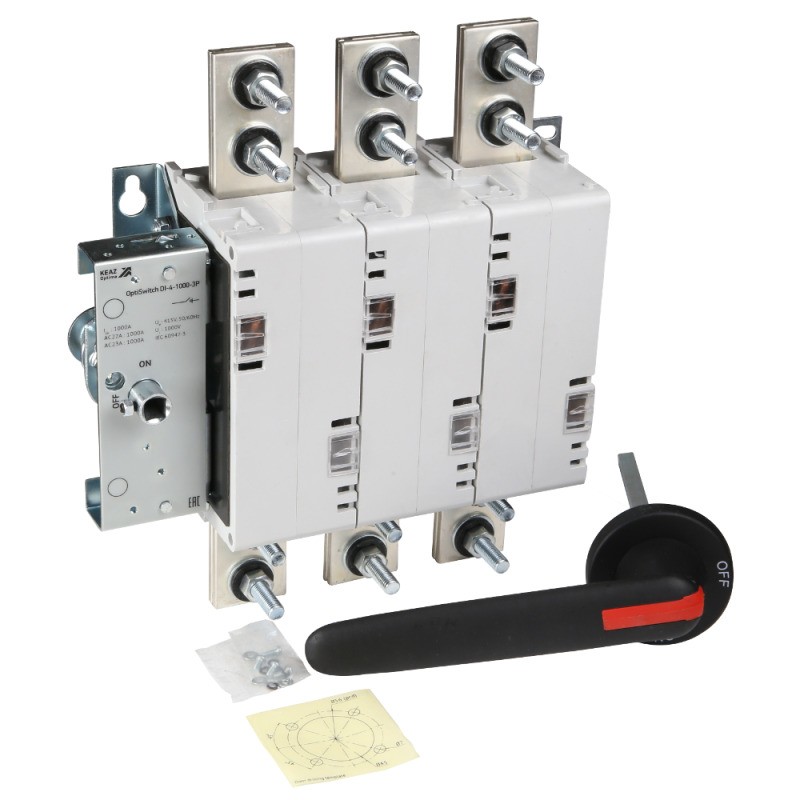 Выключатель нагрузки OptiSwitch DI-4-1000-3P КЭАЗ 274892 Выключатель нагрузки OptiSwitch DI-4-1000-3P КЭАЗ 274892