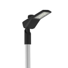 Светильник светодиодный Levante Road 50Вт кронштейн 60мм 3000К уличный 1..10V NEMA RAL9005 черн. муар VARTON V1-S1-90660-40U32-6