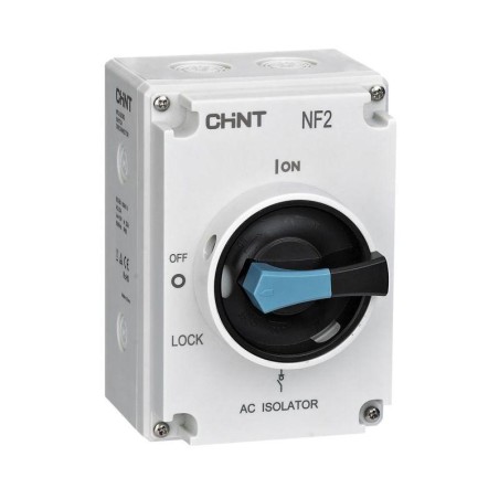Рубильник NF2-100/3BO IP65 в пластик. коробе CHINT 324165
