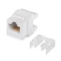 Вставка Keystone Jack RJ45 (8P8C) 180град. кат.6A Dual IDC (110@Krone type) бел. Cabeus 7654c
