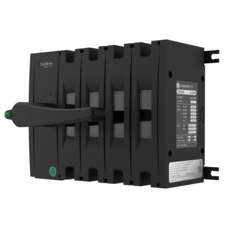Выключатель-разъединитель SYSTEMEPACT SD160 4п 160А рукоятка фронт. слева (зак. отдельно) SE SSD01604LF0160