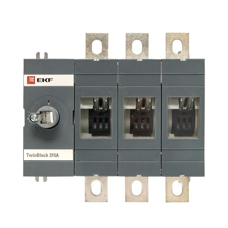Рубильник 4п 315А без рукоятки управления TwinBlock EKF tb-s-315-4p
