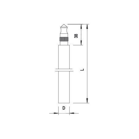 Стержень заземл. гор. цинк. d20х1500мм 219 20 BP FT (дл.1.5м) OBO 5000947