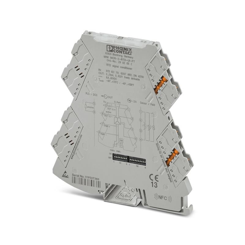 Преобразователь с термометром сопротивления измер. MINI MCR-2-RTD-UI-PT Phoenix Contact 2902052 Преобразователь с термометром сопротивления измер. MINI MCR-2-RTD-UI-PT Phoenix Contact 2902052