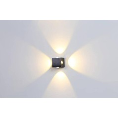 Бра четырехстороннее KVAD 92GW-9092-4-BL-WW 4Вт 3000К IP20 черн. DesignLed 00-00002083