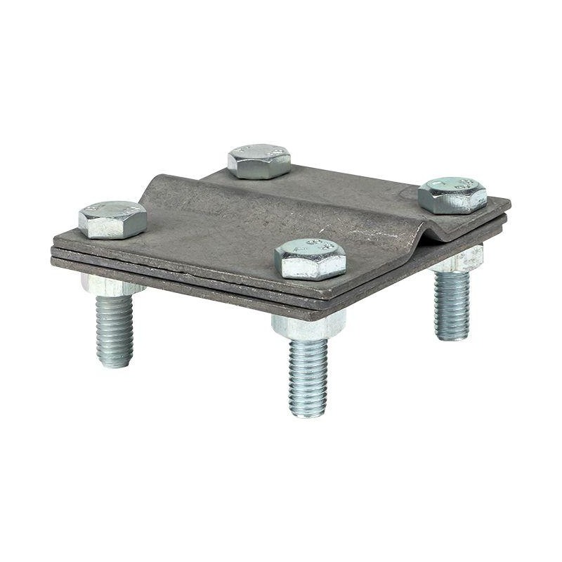 Зажим полоса 40 - прут 10 (3 пластины 70х70мм) Cu PROxima EKF lp-g3101-cu