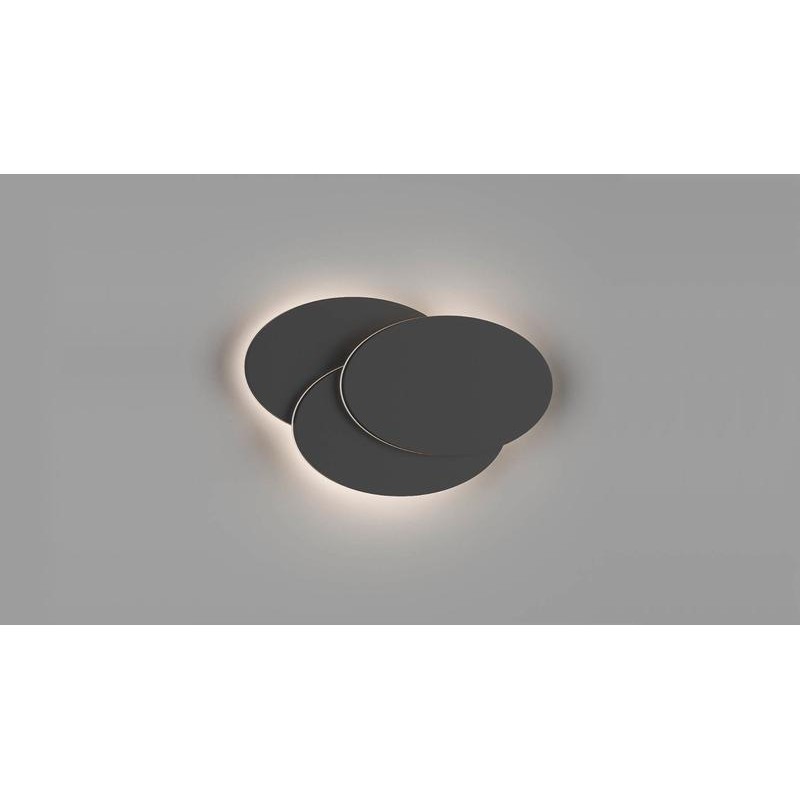 Светильник настенный O-SHADE GW-6809R-12-BL-WW 12Вт 3000К IP20 черн. DesignLed 00-00003205