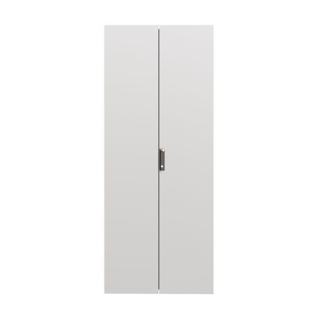 Дверь двойная сплошная IT-CQE 1400х800 RAL7035 DKC RGITCPED1480