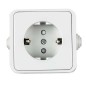 Розетка 1-м AQUA 3113 защ. шторки с заземл. п/герм. бел. ASD / IN HOME 4690612003450
