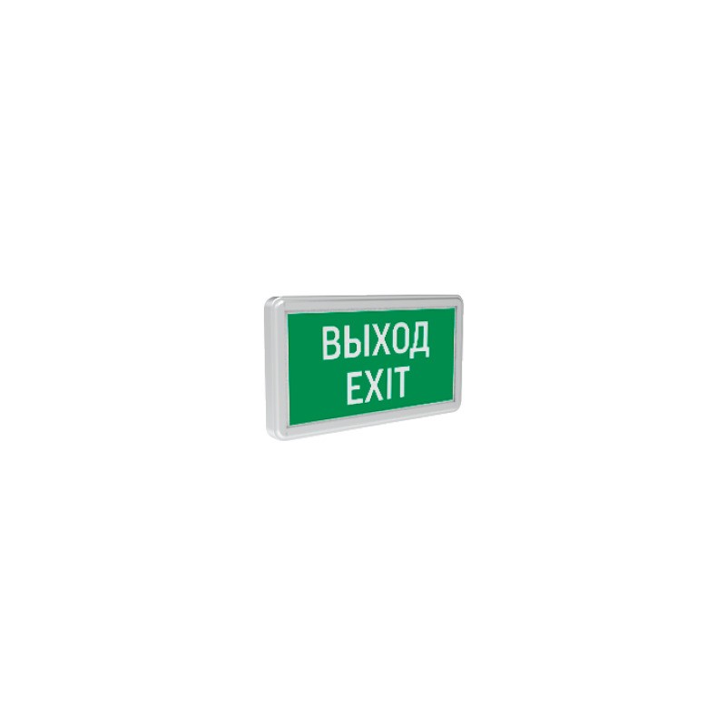 Светильник Evade Basic "ВЫХОД-EXIT" 3Вт IP20 2ч аварийный односторонний VARTON V1-R0-70354-02A02-2000365