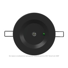 Светильник аварийный BS-ARUNA-53-L1-INEXI2 IP40 Black Белый Свет a31871