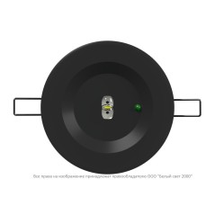 Светильник аварийный BS-ARUNA-51-L2-INEXI2 IP40 Black Белый Свет a31869