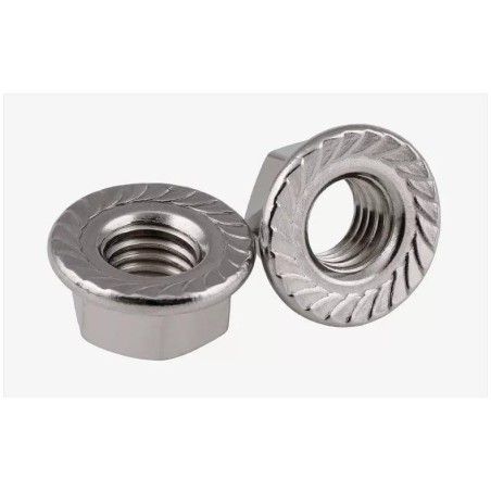 Гайка с насечкой оцинкованная М16 (DIN 6923) (уп.100шт) Промрукав PR08.3888