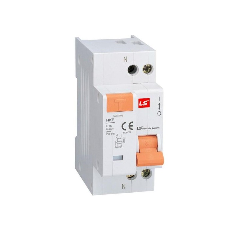 Выключатель автоматический дифференциального тока 2п B 16А 30мА RKP LS Electric 062203528B Выключатель автоматический дифференциального тока 2п B 16А 30мА RKP LS Electric 062203528B